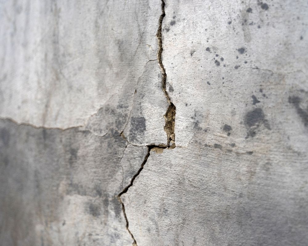 Commercial Foundation Repair Vertical Foundation Crack